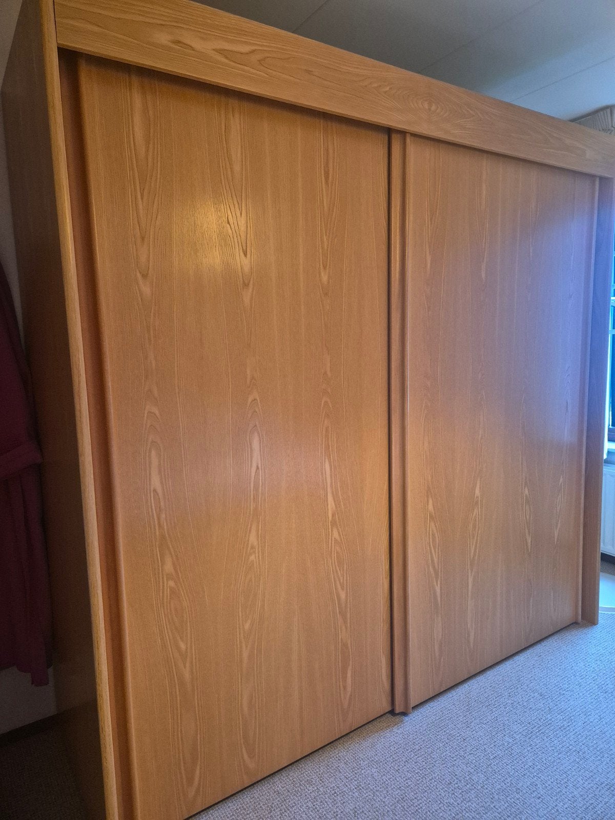 Linnenkast slaapkamer | half hang, half leg, 6 planken, Huis en Inrichting, Kasten | Kledingkasten, Ophalen, Met deur(en), Gebruikt
