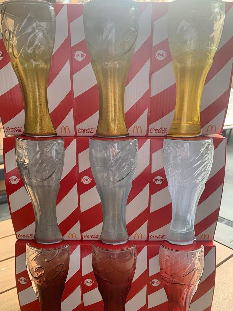 Coca-Cola glazen, Verzamelen, Ophalen, Nieuw, Gebruiksvoorwerp