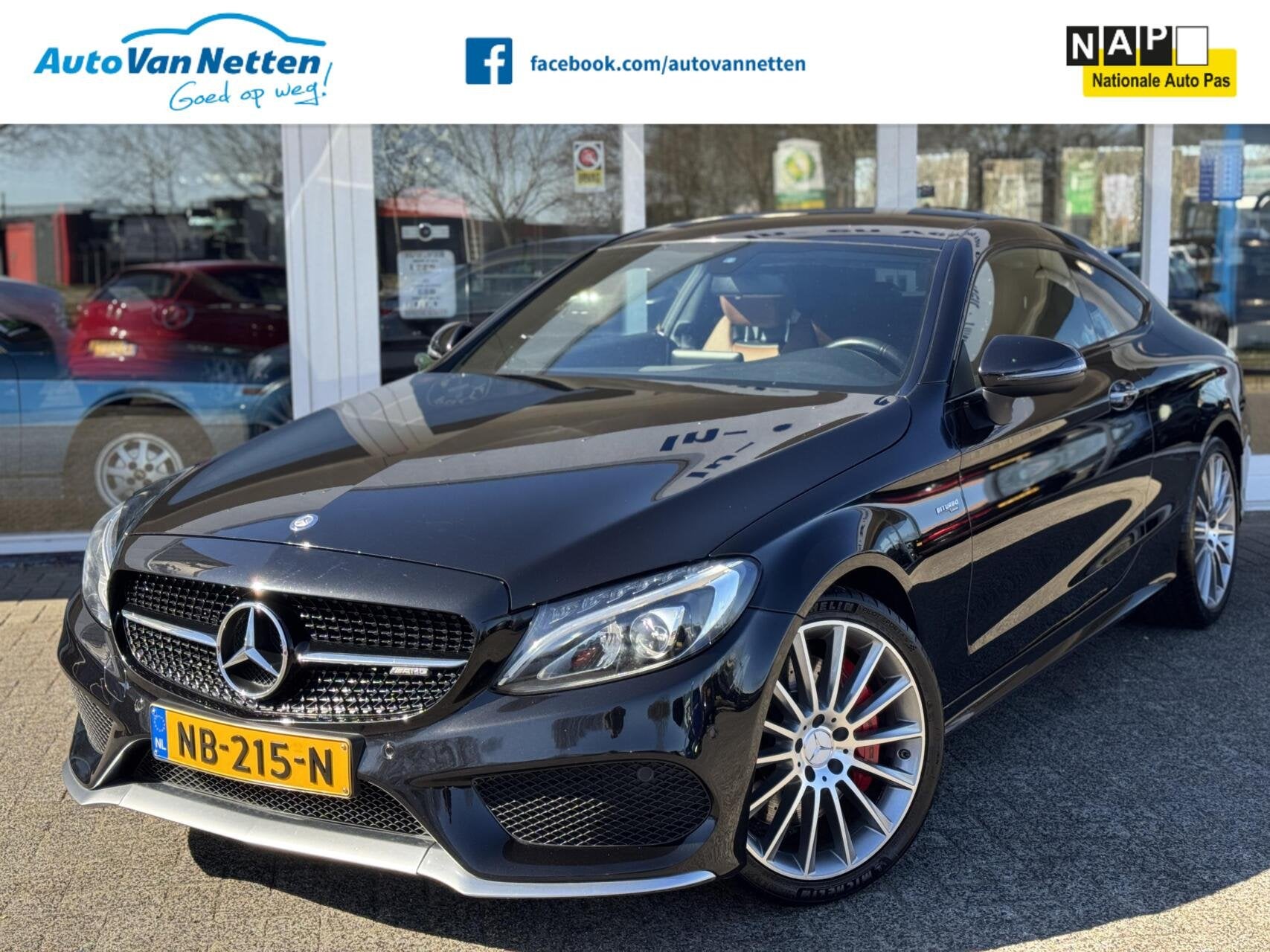 Mercedes C-klasse Coupé AMG 43 3.0 V6 Biturbo 368pk Automaa, Dealer onderhouden, Gebruikt, Euro 6, 367 pk