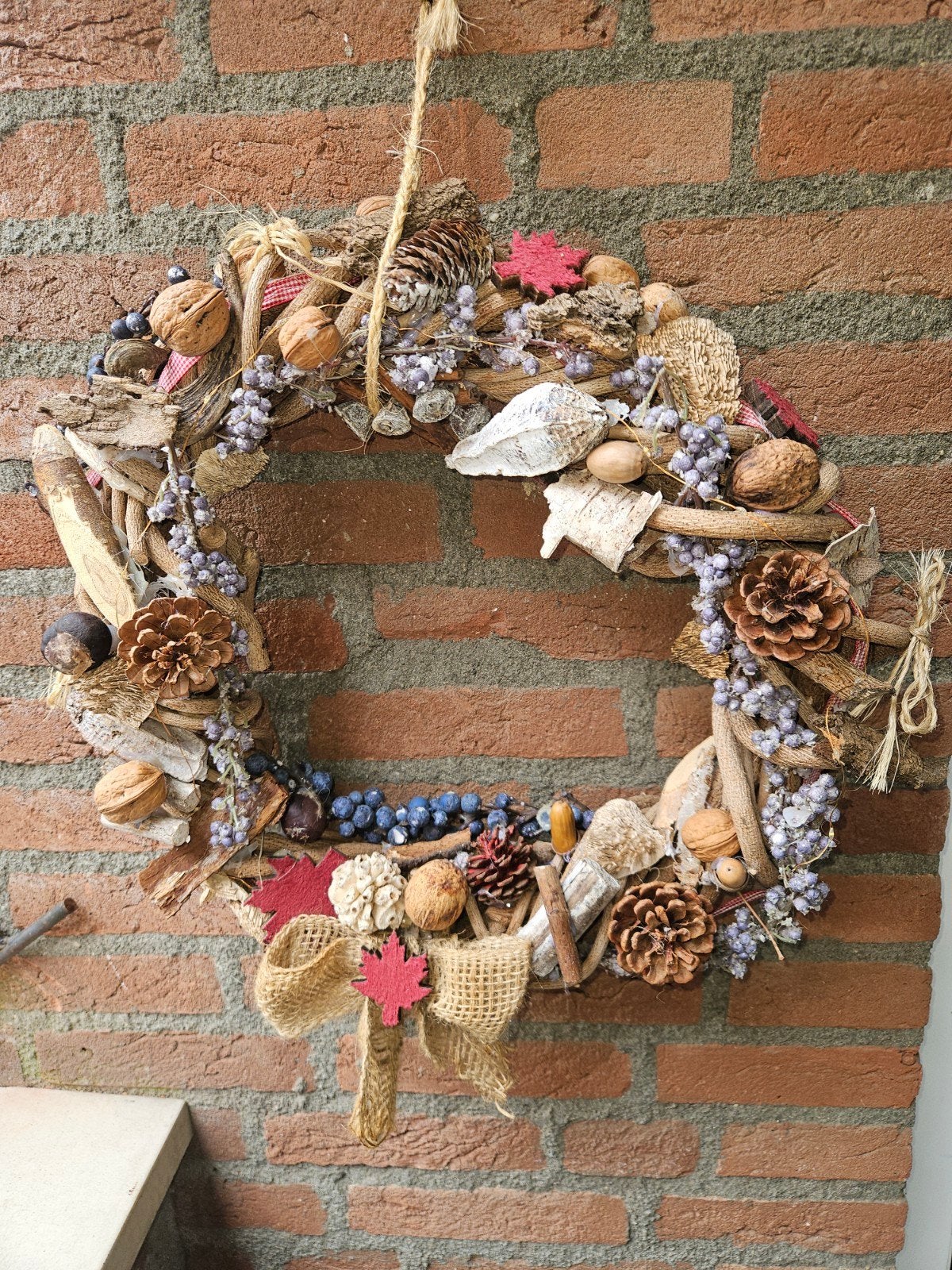 Zeer mooie krans (handmade), Huis en Inrichting, Woonaccessoires | Kransen, Ophalen