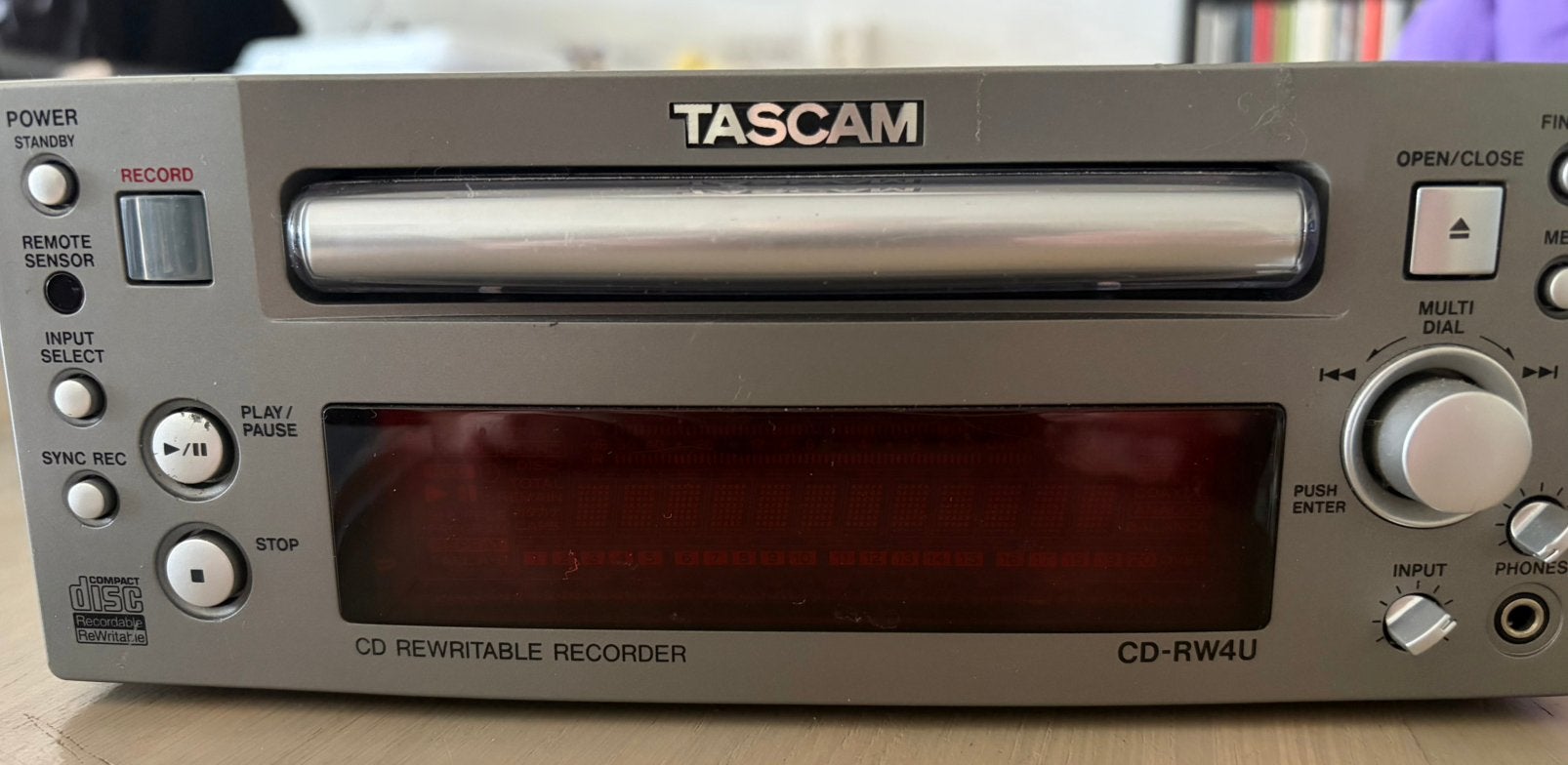 Tascam cd rewritable recorder CD-RW, Ophalen of Verzenden, Gebruikt, Audio