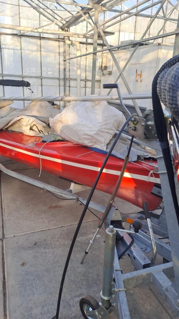 Leuke ,Oostzee jol en lazer zeilboot met trailer., Ophalen of Verzenden, Gebruikt, Overige typen