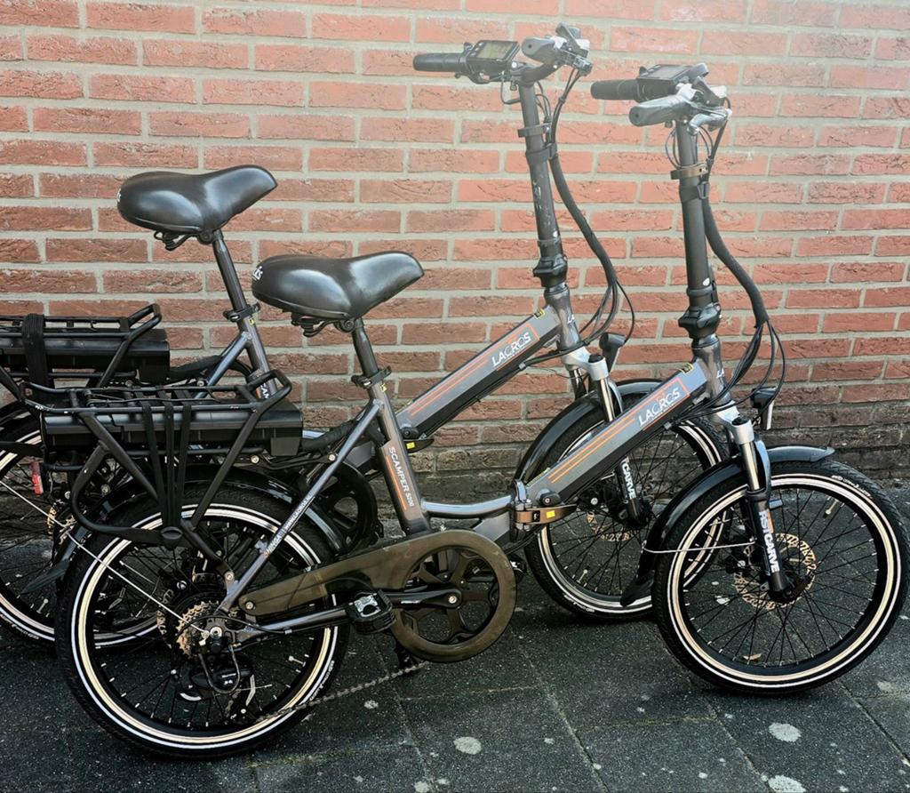 Twee goed onderhouden Lacros Scamper S200 vouwfietsen, Fietsen en Brommers, Fietsen | Vouwfietsen, Overige merken, Gebruikt, Ophalen of Verzenden