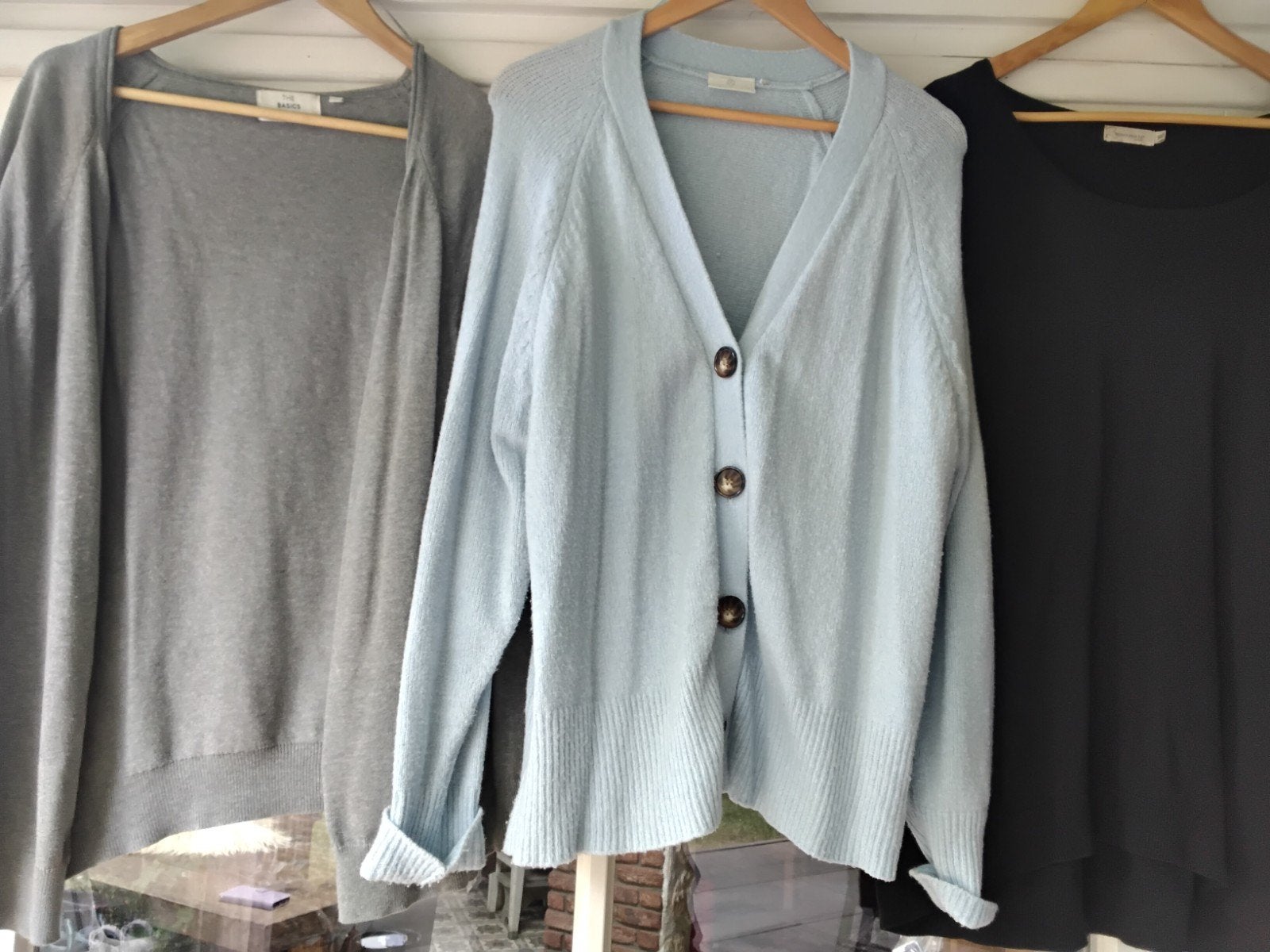 Set van 3 truien: 2 grijze vesten en zwarte trui, Ophalen of Verzenden, Zo goed als nieuw, Maat 46/48 (XL) of groter, Grijs