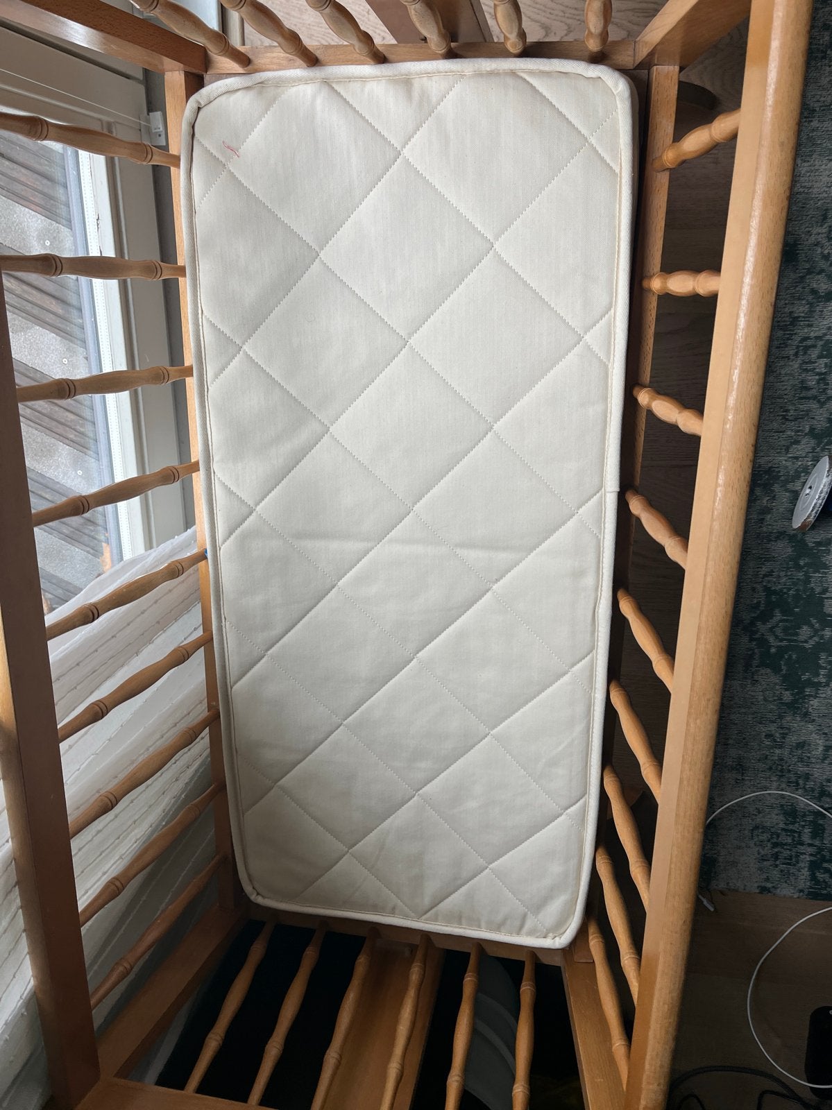 Natuurlijke baby matras, Ophalen, 190 cm of minder, Zo goed als nieuw, Matras