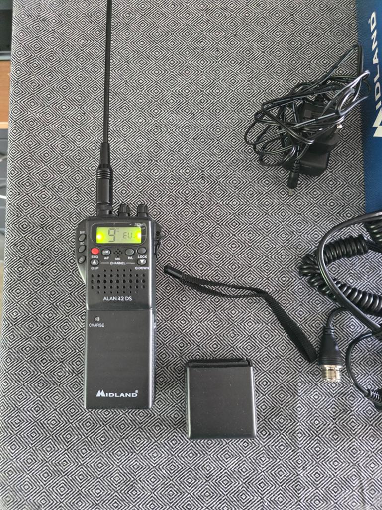 Alan 42 DS CB-radio met doos, boekjes en accessoires, Ophalen of Verzenden, Gebruikt