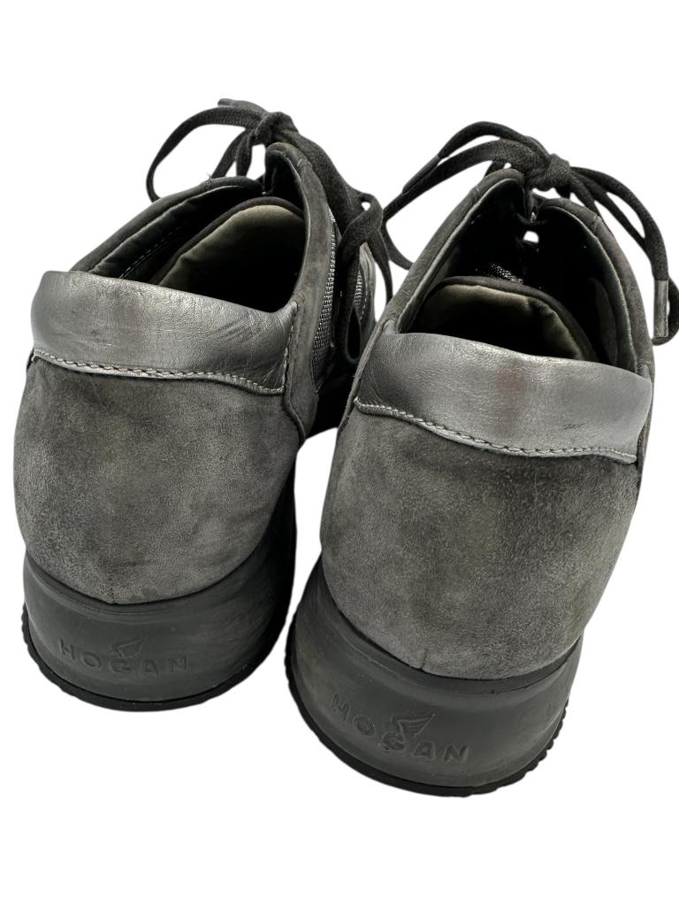 Hogan veterschoenen 37,5, Kleding | Dames, Schoenen, Verzenden, Grijs, Sneakers of Gympen, Zo goed als nieuw
