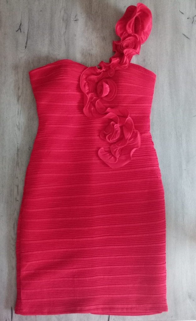 Cocktailjurkje of zomerjurkje rood of blauw maat M, Kleding | Dames, Jurken, Maat 38/40 (M), Ophalen of Verzenden, Zo goed als nieuw