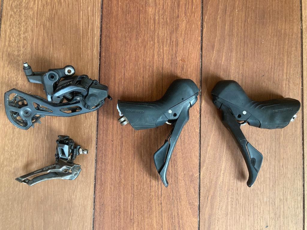 Shimano 12-speed GRX gravel groepset: shifters & derailleurs, Gebruikt, Racefiets, Ophalen of Verzenden, Derailleur of Ketting