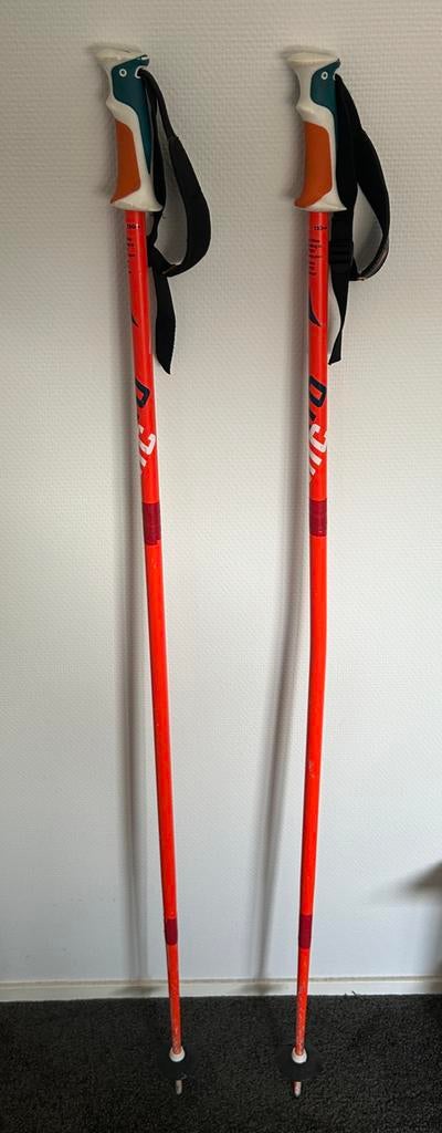 Atomic Skistokken 130cm - Oranje, Ophalen, Gebruikt, Stokken, 100 tot 140 cm