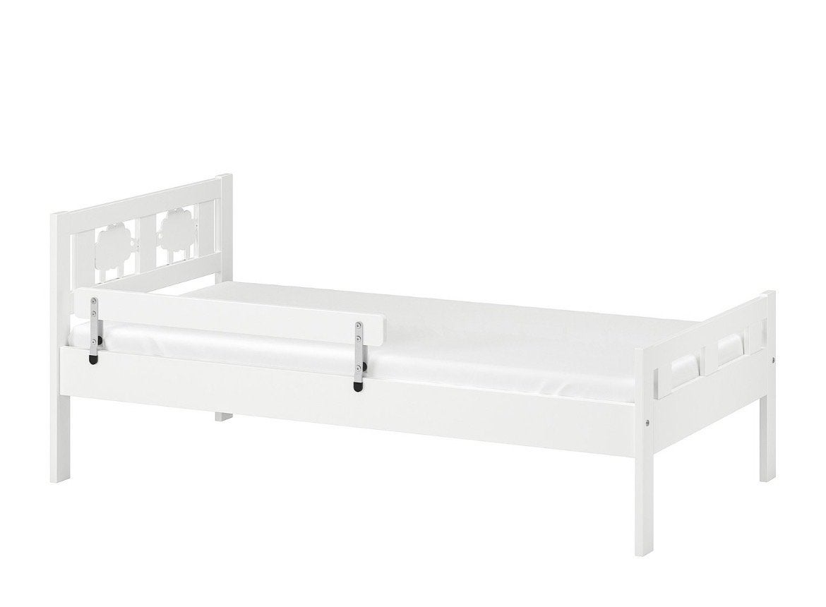 IKEA Kritter peuterbed wit - Inclusief lattenbodem, Kinderen en Baby's, Ophalen, Gebruikt, 70 tot 85 cm, Lattenbodem