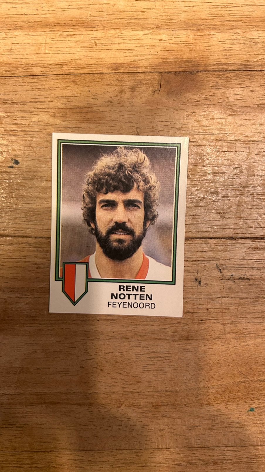 Panini Voetbal 81 plaatje Rene Notten Feyenoors, Verzenden, Zo goed als nieuw, Plaatje