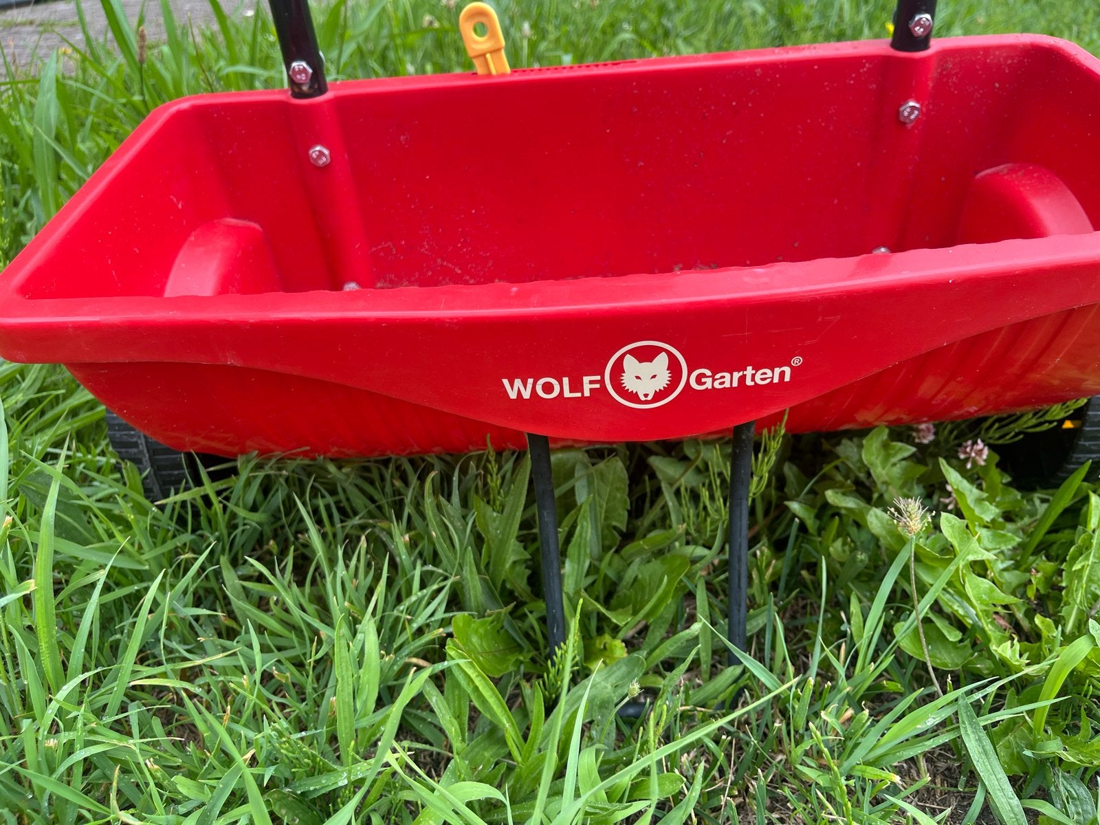 Wolf Garten Strooier voor graszaad, kalk, kunstmest, strooiz, Tuin en Terras, Ophalen of Verzenden, Zo goed als nieuw, Overige soorten
