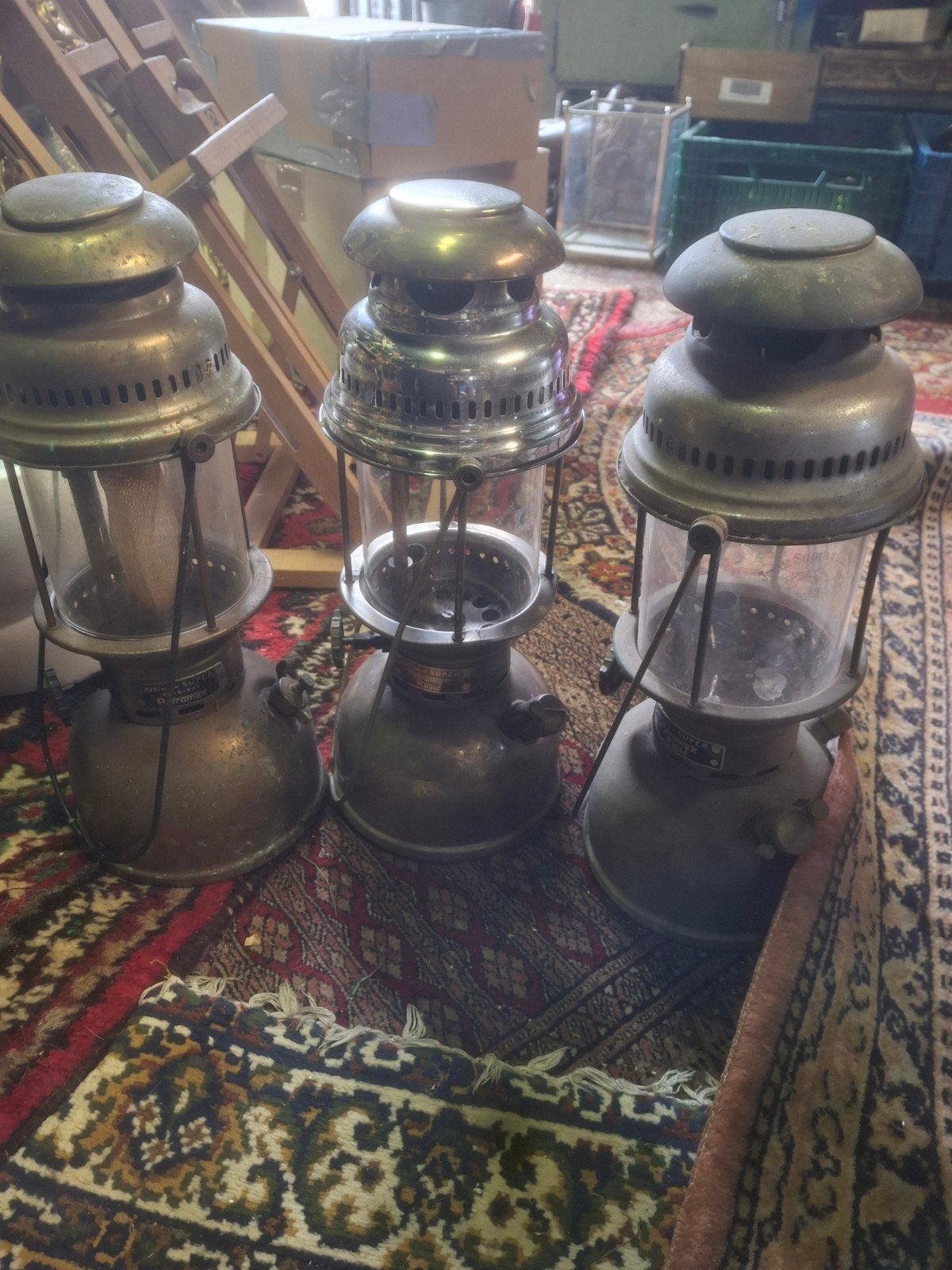 Petromax Lampen 826, 828 en 829 - Vintage Collectie, Ophalen of Verzenden