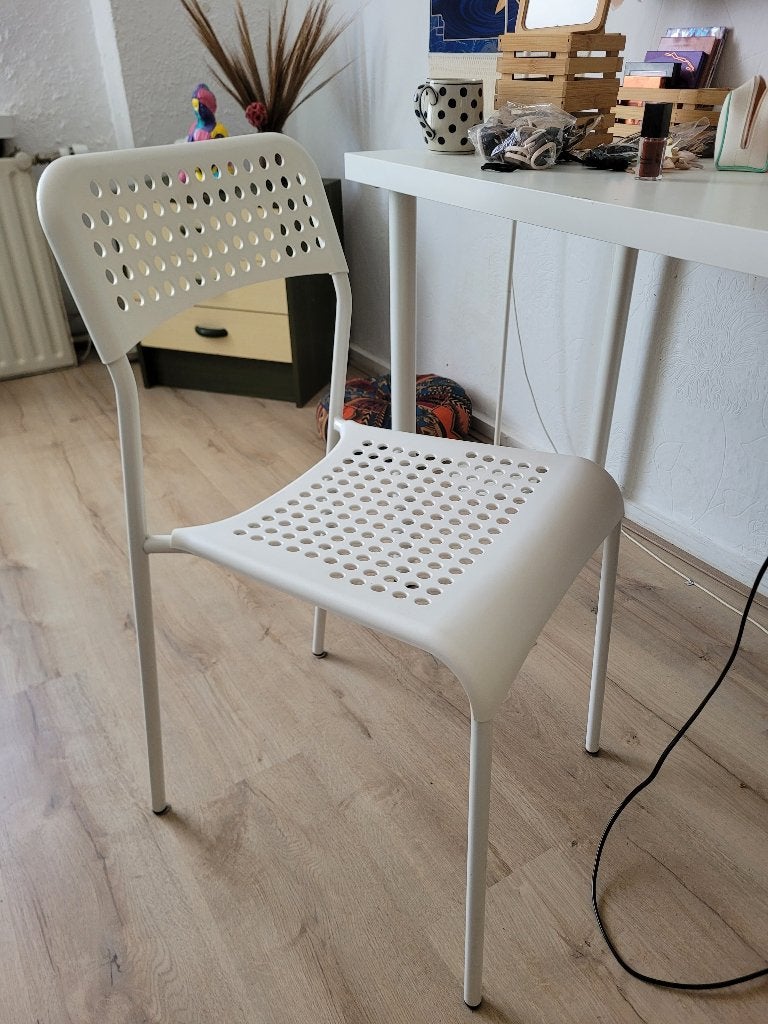 stoel chair, Ophalen, Gebruikt, Wit, Eén