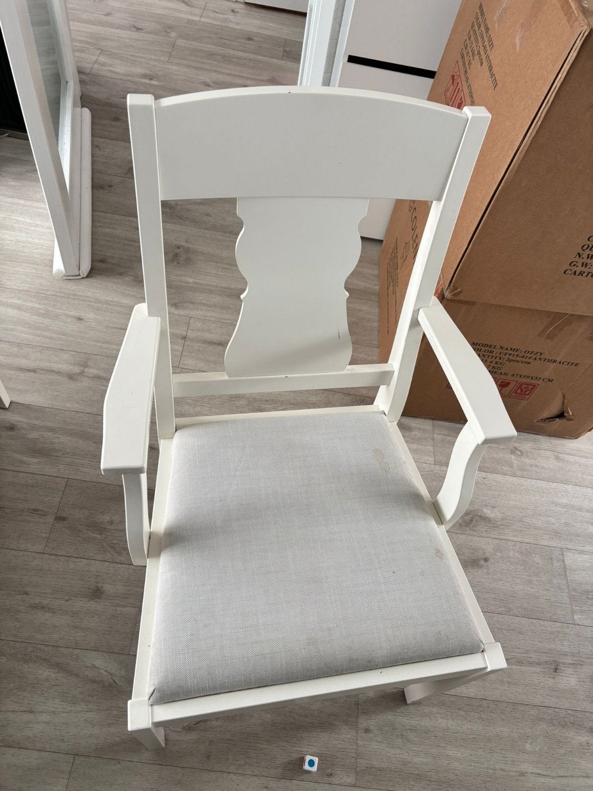 Gratis Ikea stoelen met stoffen zitting (4 stuks), Ophalen, Gebruikt, Stoel(en)