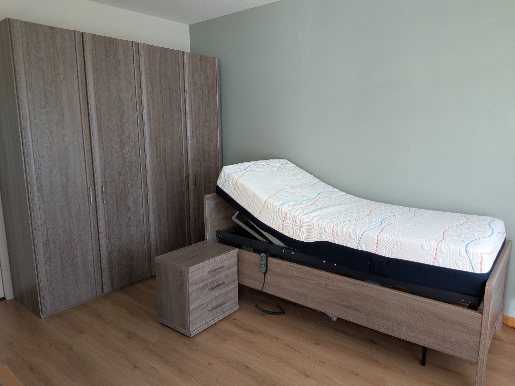 Hoog-laag bed, 6 weken gebruikt, Ophalen, 90 cm, Eenpersoons, Bruin