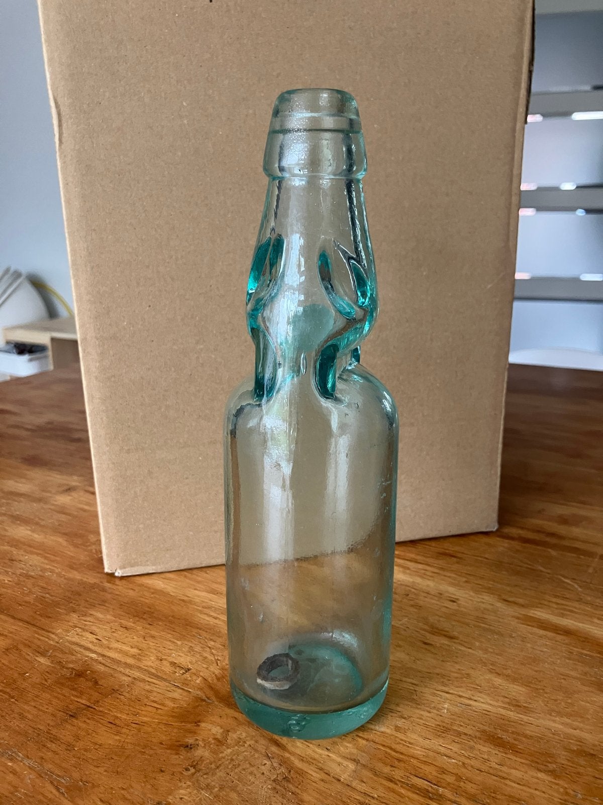 Antieke Codd-fles met kogel sluiting, 23 cm, Antiek en Kunst, Ophalen
