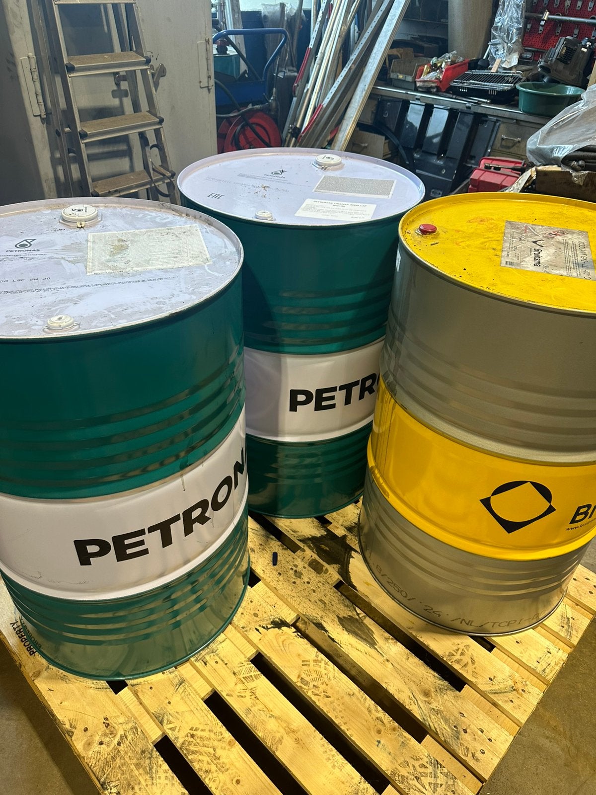 Olievat vuurton vuurkorf stookton 200liter, Ophalen, Zo goed als nieuw, Vuurton