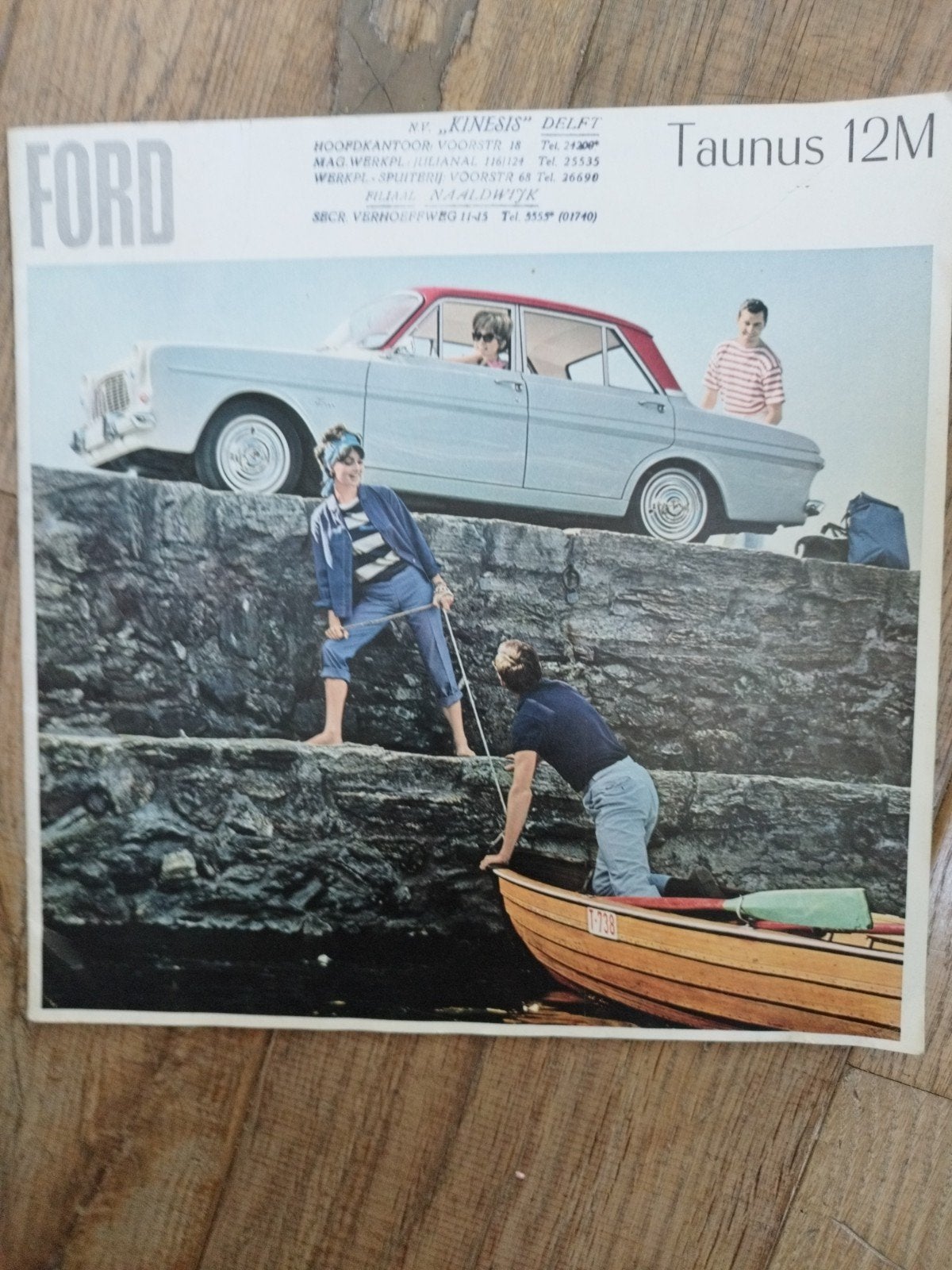Ford Taunus 12M brochure uit 1965 - Nederlands, Ford, Ophalen of Verzenden, Zo goed als nieuw, Ford