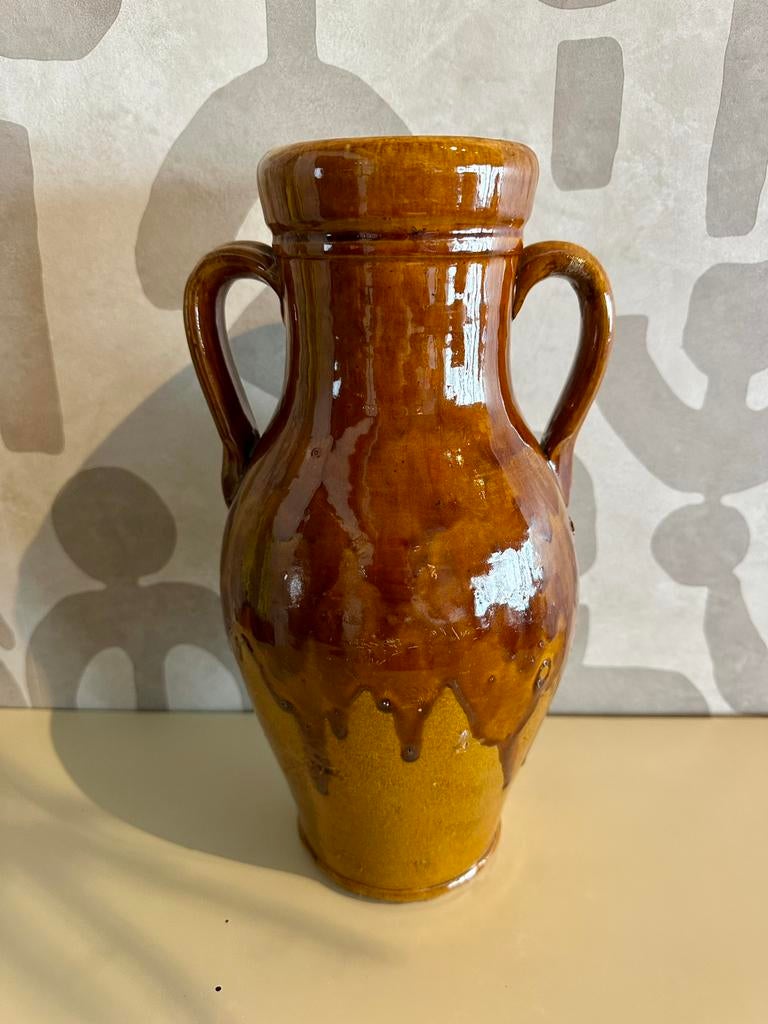 Oude Italiaanse terracotta amfoor, Antiek en Kunst, Antiek | Vazen, Ophalen of Verzenden