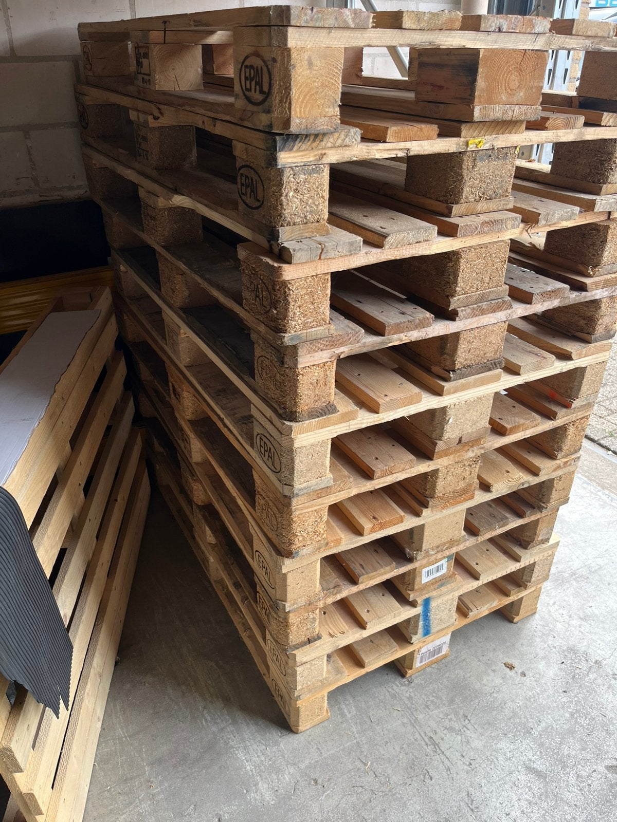 Euro pallets, Doe-het-zelf en Verbouw, Hout en Planken, Ophalen, Zo goed als nieuw, Pallet, Minder dan 200 cm