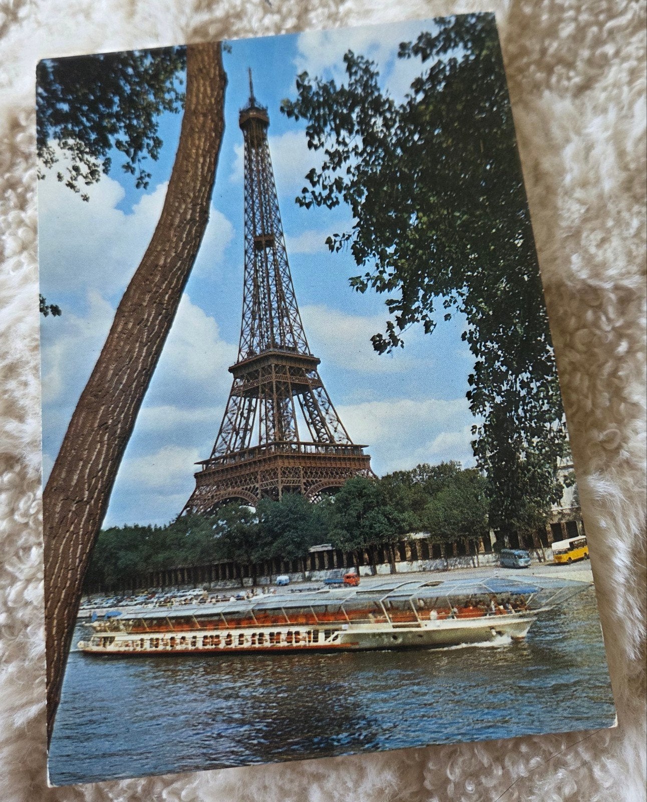 Parijs: Eiffeltoren en de Seine, Verzenden, 1980 tot heden, Ongelopen, Frankrijk