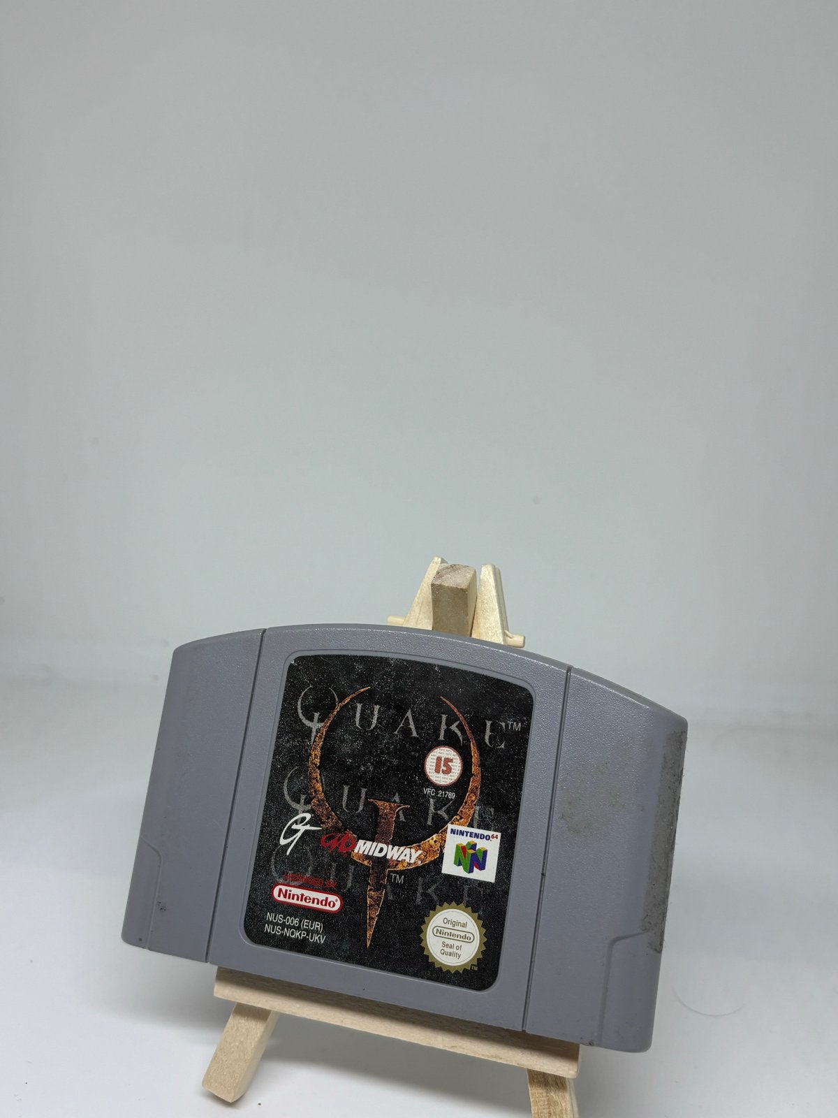 Quake Nintendo 64 N64 Game Cartridge, Spelcomputers en Games, Games | Nintendo 64, Gebruikt, Shooter, 1 speler, Ophalen of Verzenden