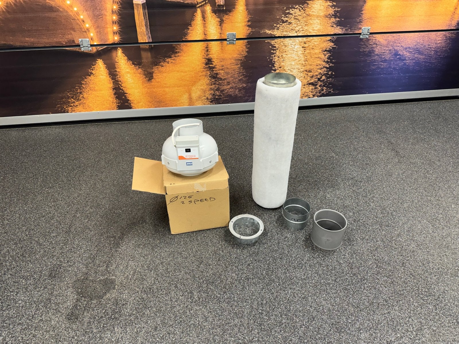 Nieuw filter met afzuiger - G-Tools 2-speed, Doe-het-zelf en Verbouw, Ventilatie en Afzuiging, Ophalen of Verzenden, Nieuw, Ventilator en Afzuiger
