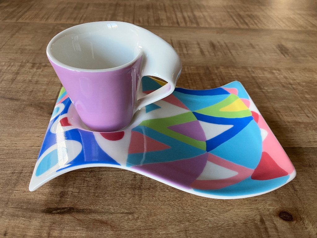 Villeroy & Boch New Wave Caffe Fashionista Espresso Kop +, Verzenden, Nieuw, Overige stijlen, Kop(pen) en/of Schotel(s)