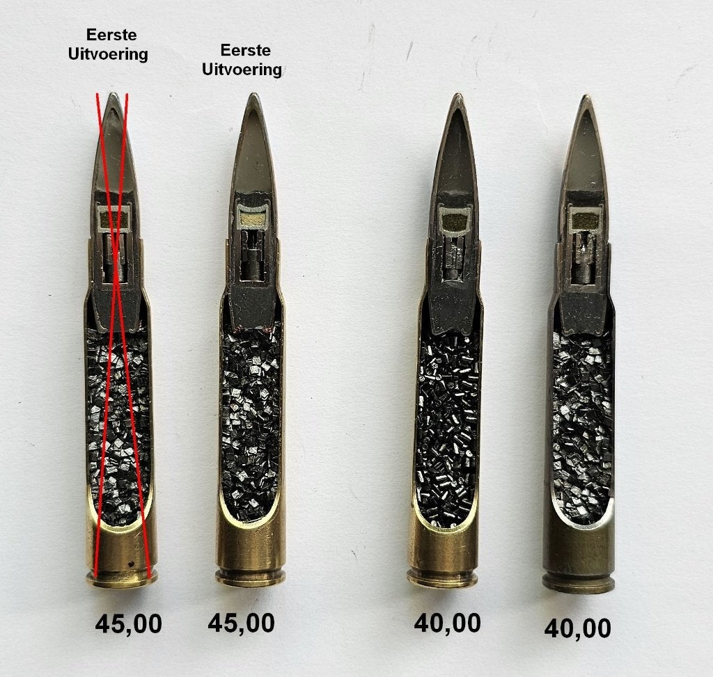 7,92x57mm Mauser "B" Patrone DOORSNEDEN, Ophalen of Verzenden, Landmacht, Duitsland, Hulzen of Bodemvondsten