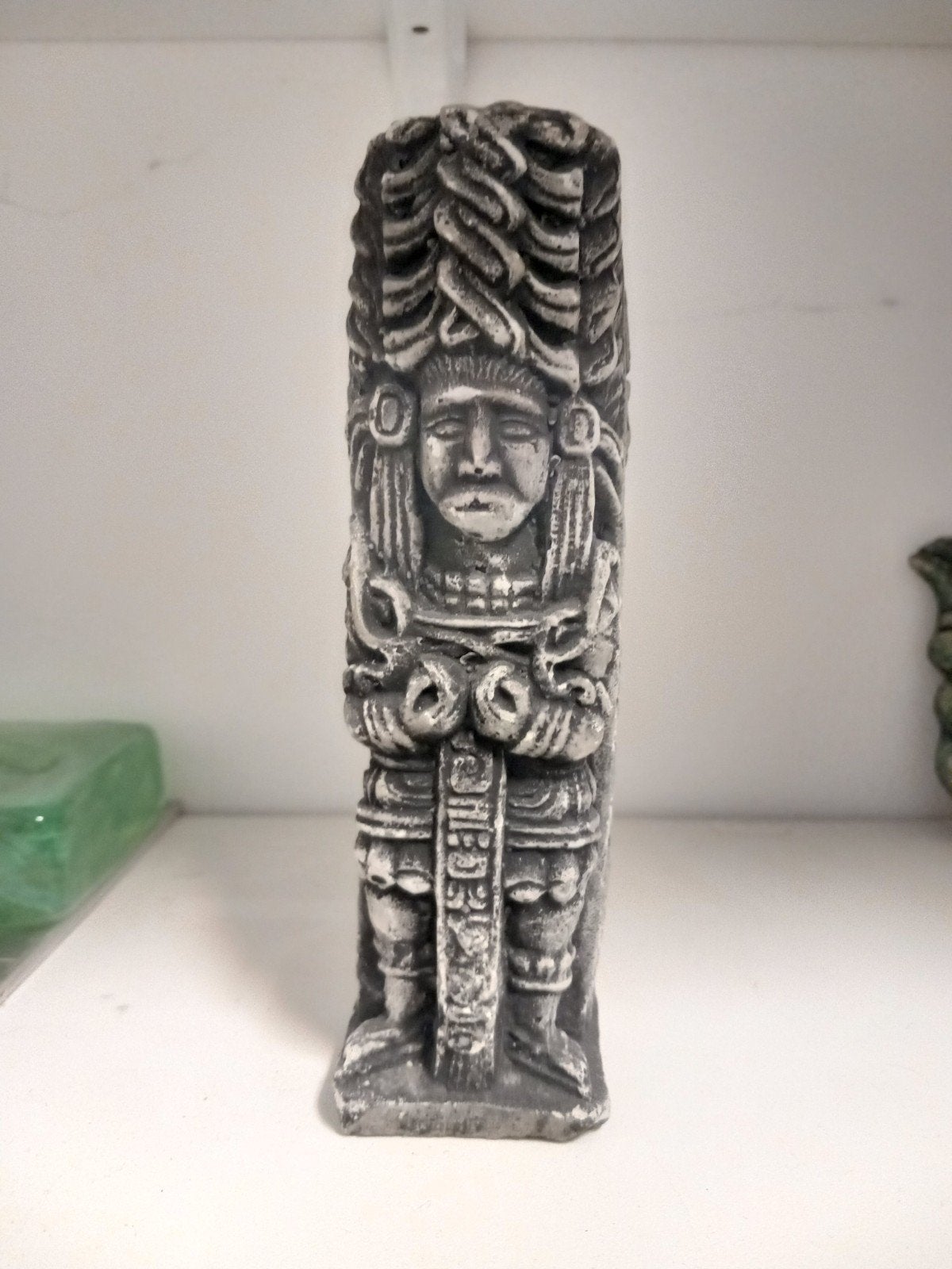 Vintage Maya Beeld - Gedetailleerde Replica, Ophalen of Verzenden