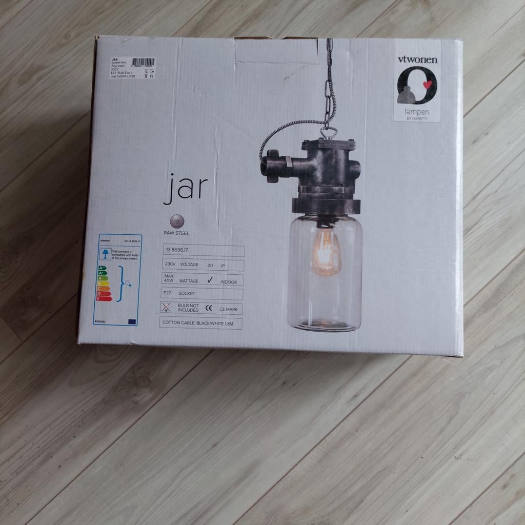 VT WONEN JAR LAMP - industriële look, Ophalen, Nieuw, Industrieel