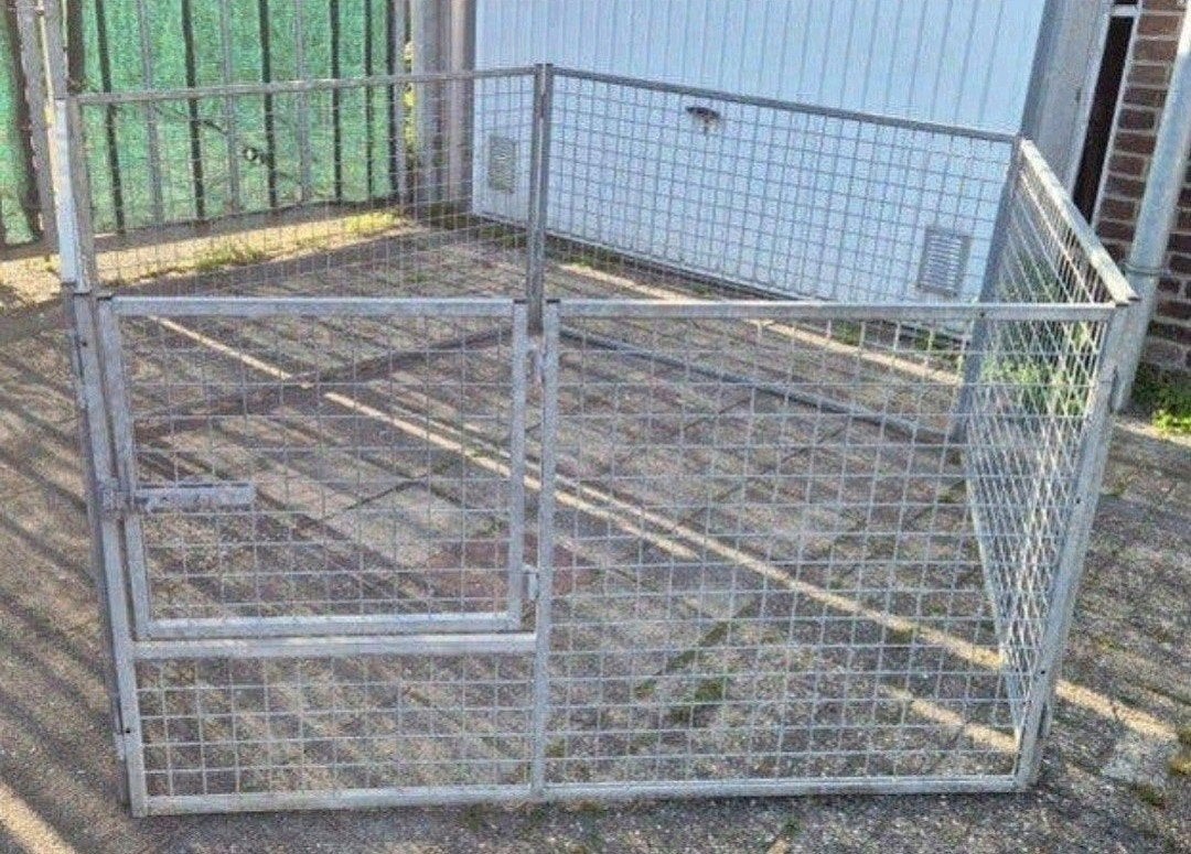 Puppy kennel/ren Gegalvaniseerde delen, Dieren en Toebehoren, Ophalen, 110 cm of meer, 100 cm of meer