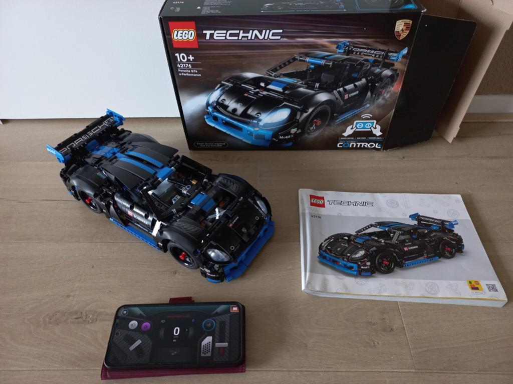 Bestuurbare lego auto, porsche GT4 e-performance, Elektro, Nieuw, Ophalen of Verzenden, Schaal 1:10