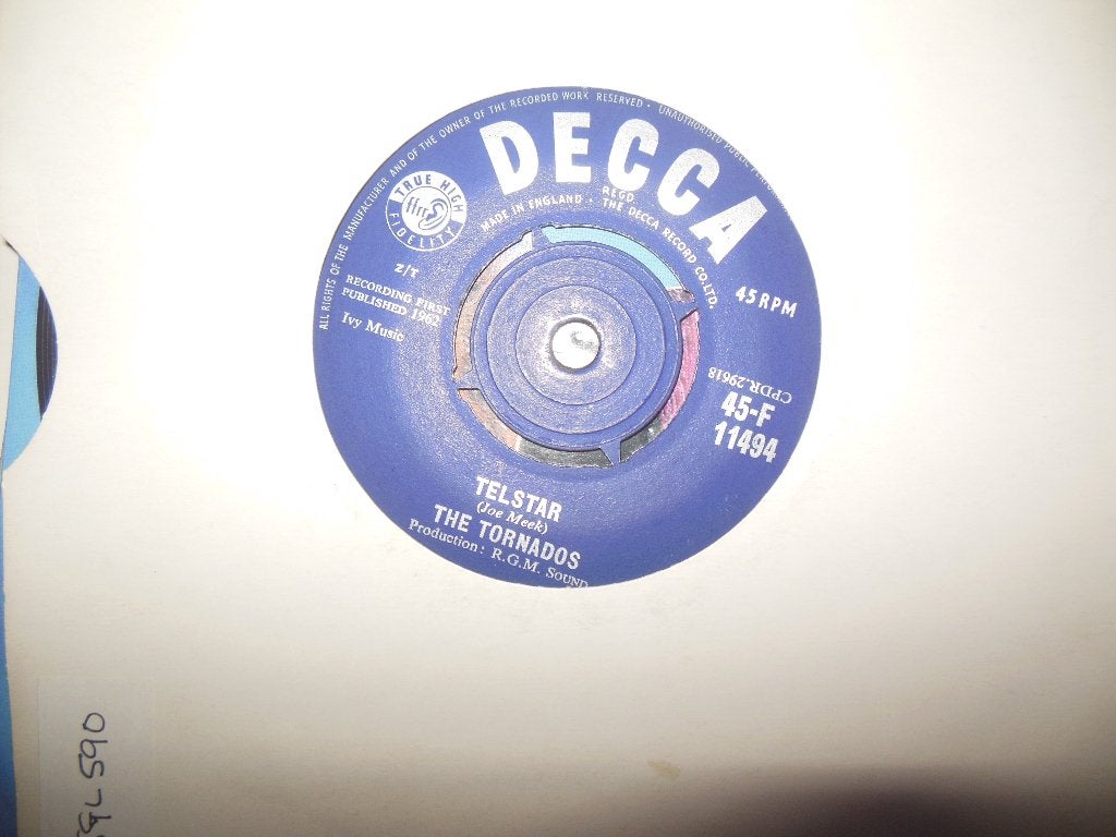 single the tornados decca vinyl records jukebox 45rpm 7inch, Gebruikt, 7 inch, Ophalen of Verzenden, Pop