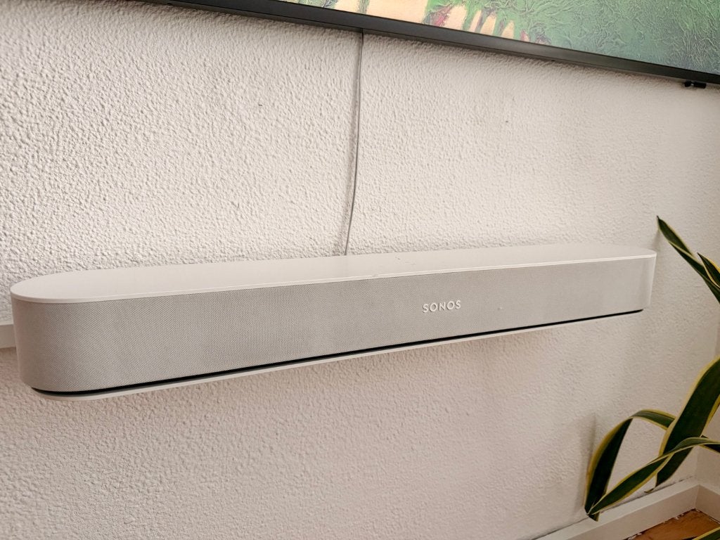 Sonos Beam Gen 1 wit – inclusief muurbeugel en kabels, Ophalen, Gebruikt