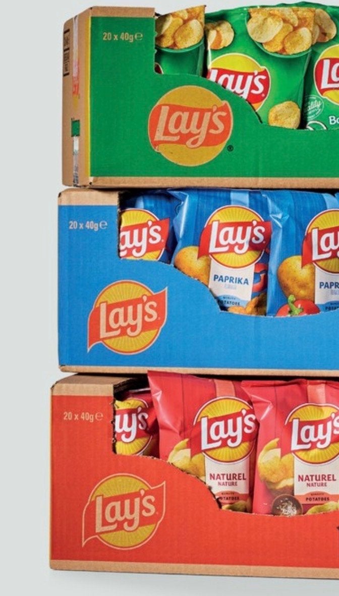 Lays Bolognese-Paprika-Naturel ( 40gr x 20 stuks ) € 9,99 op, Ophalen of Verzenden