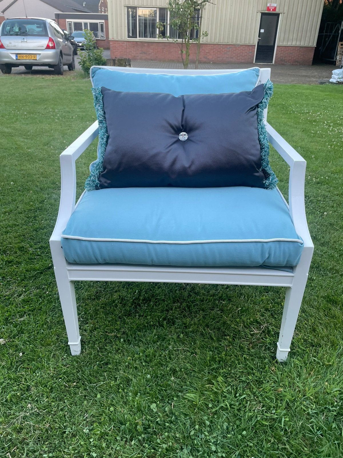 Prachtige Eichholtz tuinstoelen set, tuinset, Ophalen, Zo goed als nieuw, Wicker