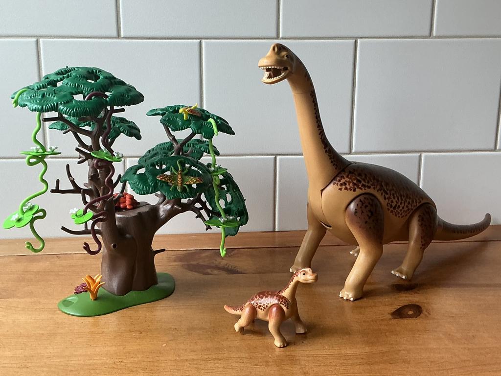 PLAYMOBIL BRACHIOSAURUS MET JONG 🦕 🦖 SUPER MOOI !!, Ophalen of Verzenden, Gebruikt
