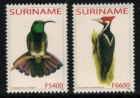 A123 Suriname 1211/12 postfris Vogels, Verzenden, Postfris