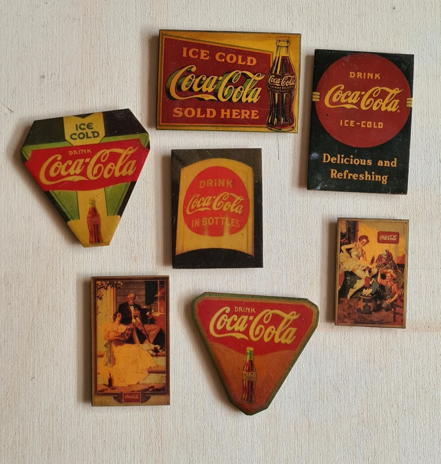 Vintage Coca-Cola koelkast Magneten Collectie, Verzamelen, Ophalen of Verzenden