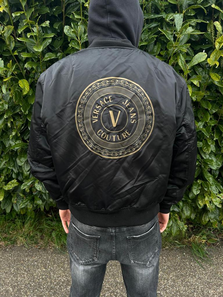 Versace bomberjas, Kleding | Heren, Ophalen, Zo goed als nieuw, Zwart