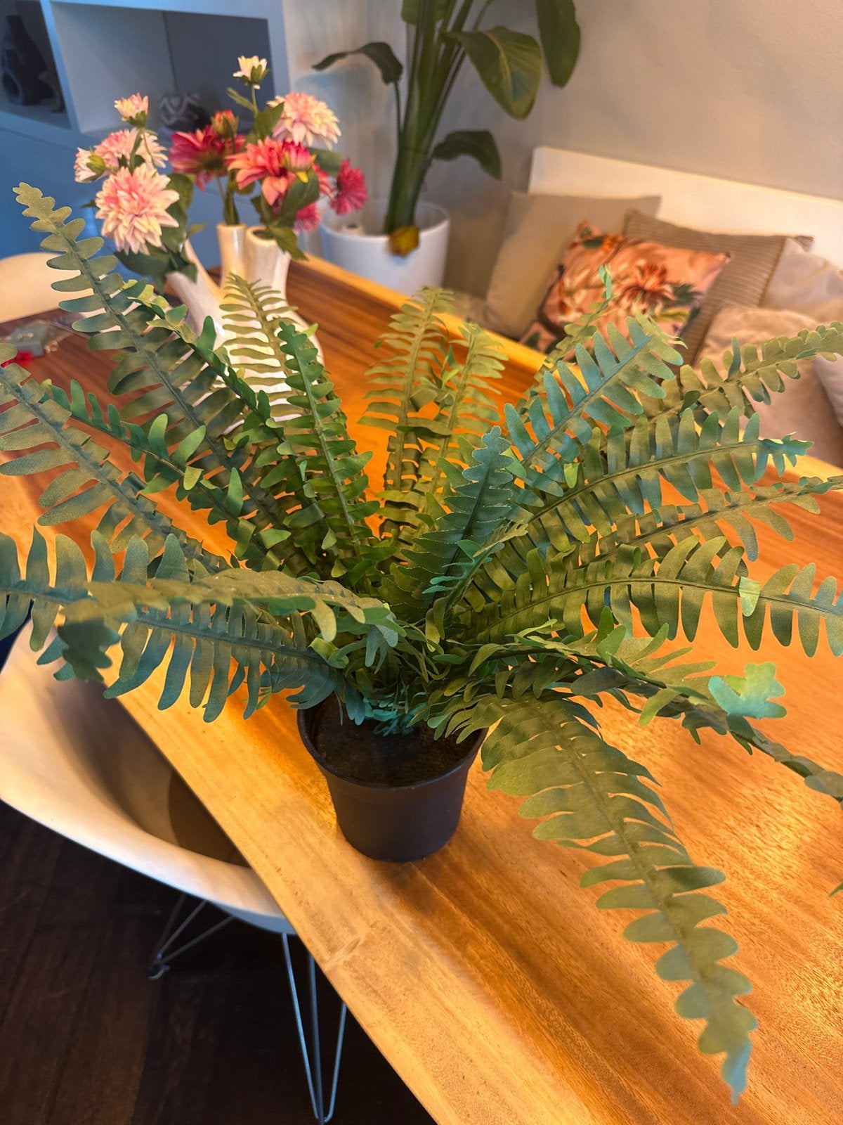 Kunstvaren in pot - Realistische groene decoratie, Binnen, Groen, Kunstplant, Nieuw