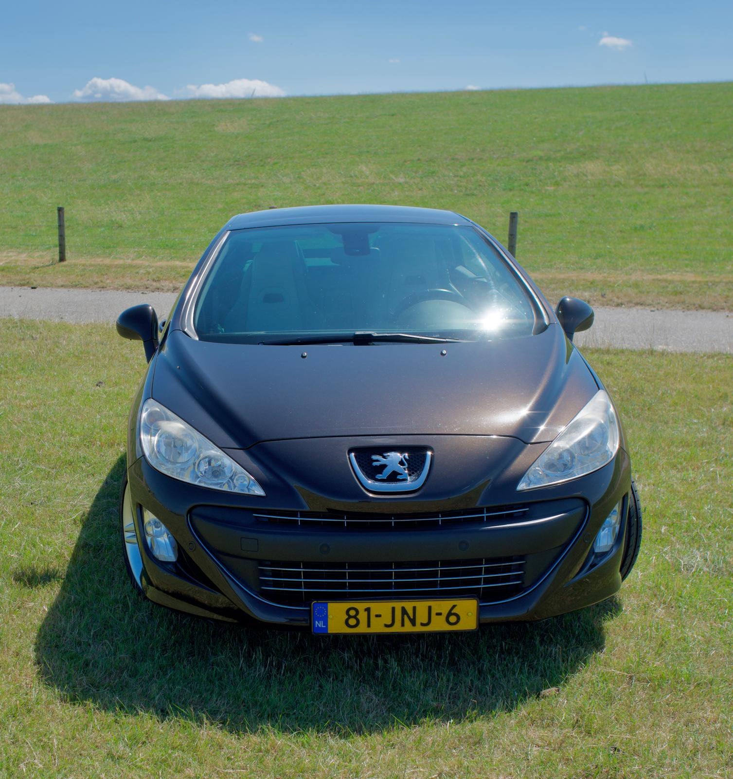 Peugeot 308 1.6 THP CC 2009 Bruin, Auto's, Peugeot, 1487 kg, Beige, 4 cilinders, 4 stoelen