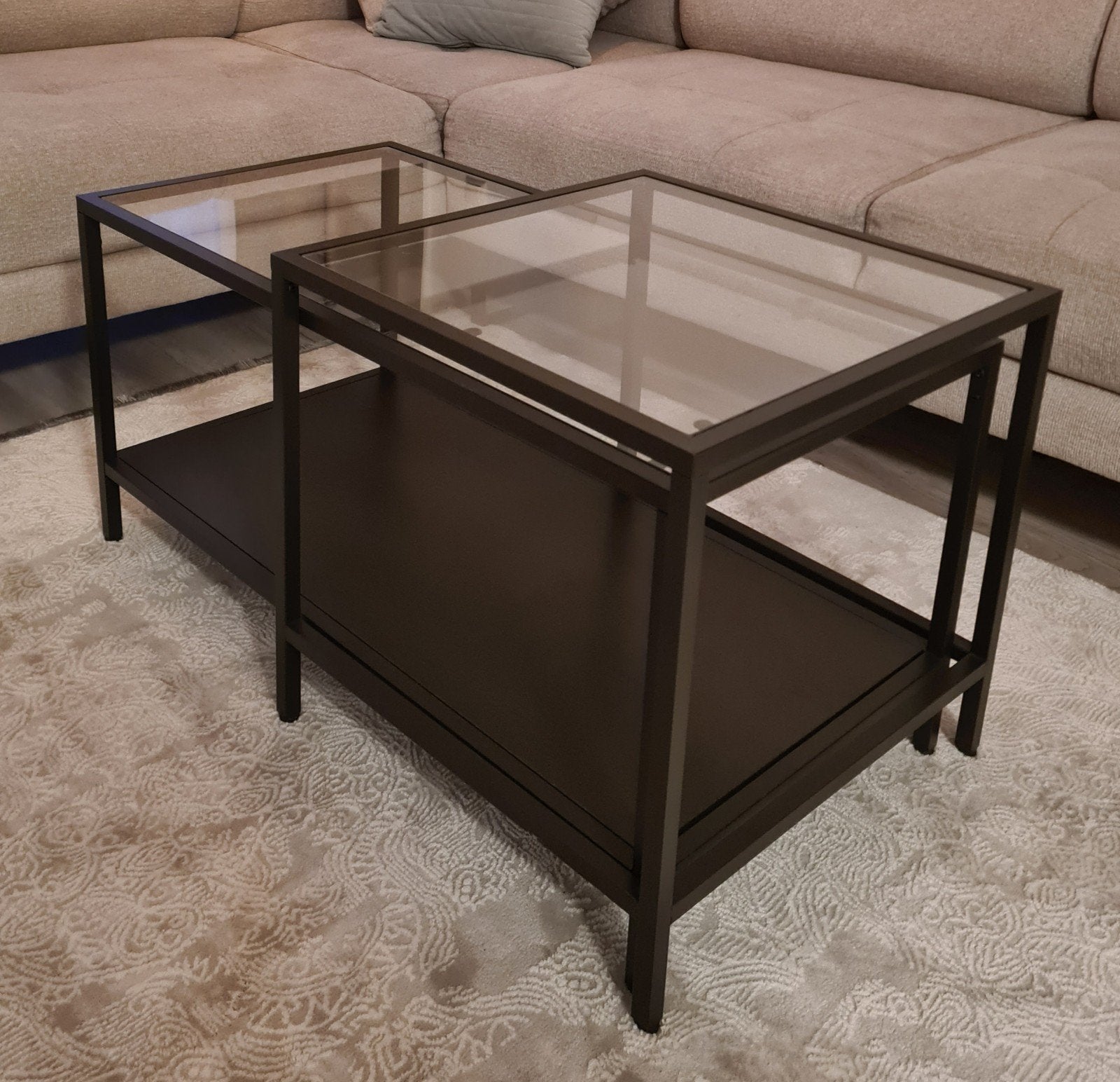 Ikea VITTSJÖ salontafel / koffietafel / bijzettafel, Ophalen, Rond, 50 tot 100 cm, 50 tot 100 cm