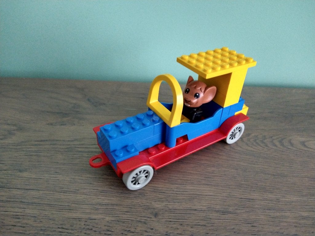 Lego Fabuland 328 Moe's Mouse Roadster Sportcar, Lego, Ophalen of Verzenden, Zo goed als nieuw, Complete set