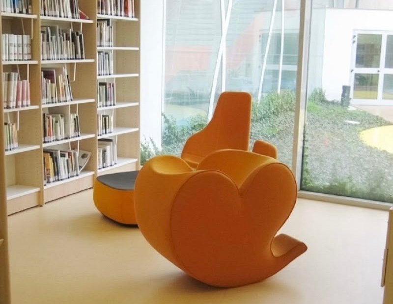 2x Moroso Soft Heart fauteuil - Oranje design stoel, Ophalen, Zo goed als nieuw, Stof, 75 tot 100 cm