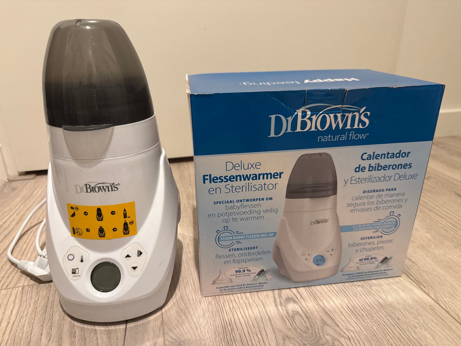 Dr. Brown's Deluxe Flessenwarmer en Sterilisator, Kinderen en Baby's, Ophalen of Verzenden, Zo goed als nieuw