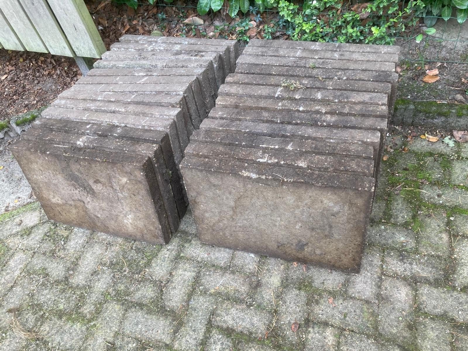Gratis betontegels - 40 x 60, Tuin en Terras, Tegels en Klinkers, Ophalen, Gebruikt, 10 m² of meer, Beton